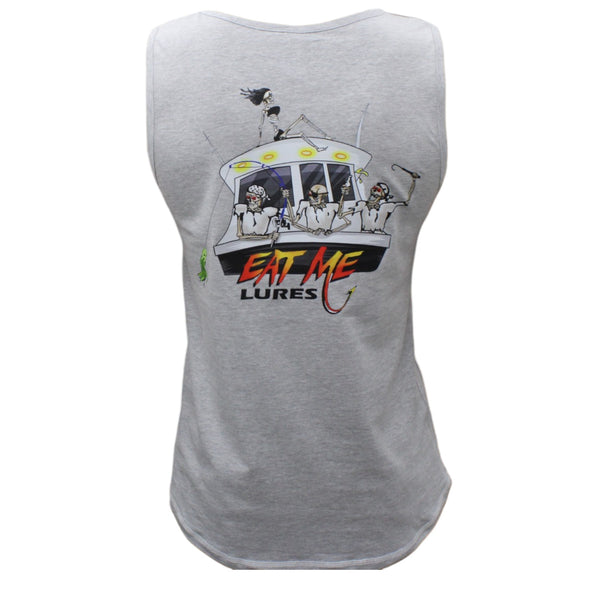 MEN'S GRAY FISHING TANK TOP PIRATE